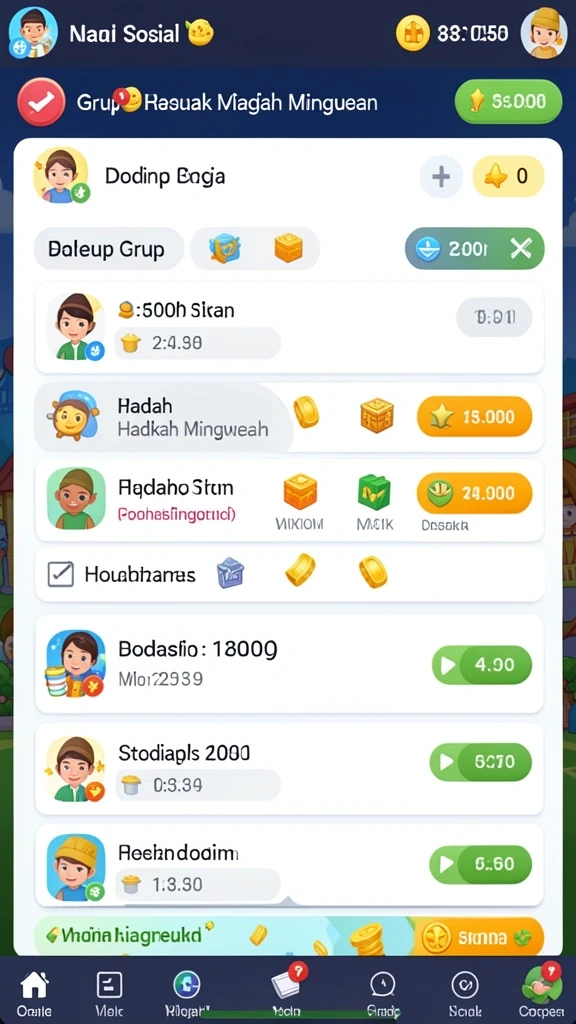 Screenshot menampilkan antarmuka permainan yang menarik.