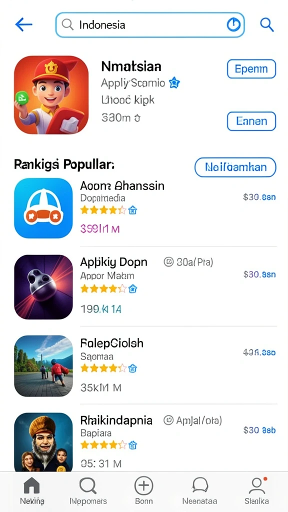 Pilihan permainan yang beragam dan seru.