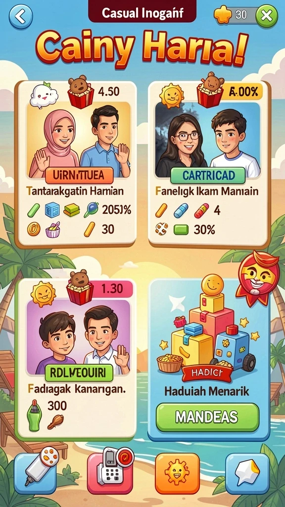 Tampilan menu utama CERIA777 yang menarik.