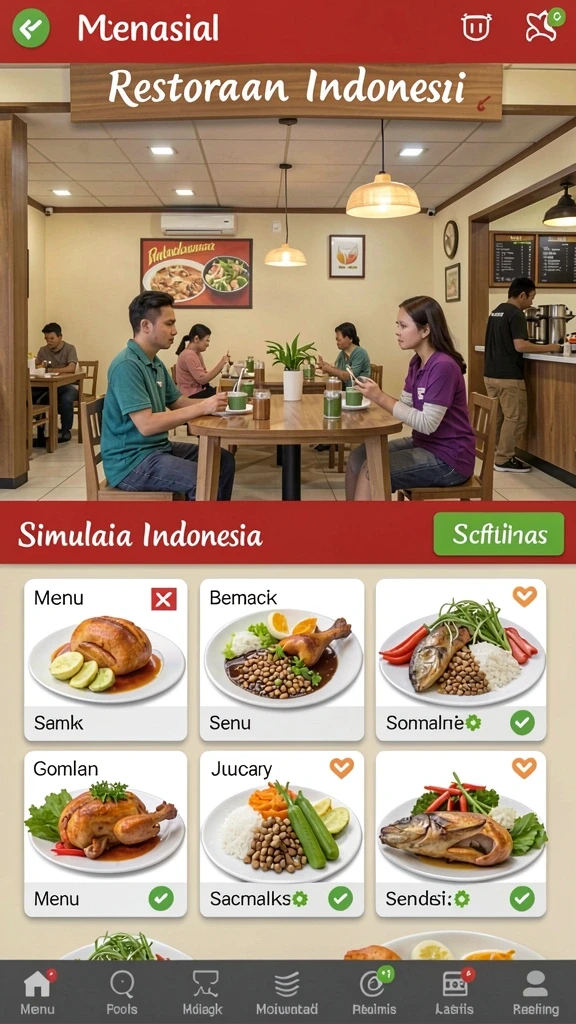 Tampilan karakter utama yang berani dan kuat.