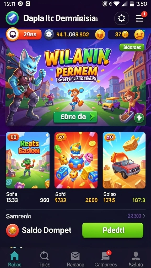 Tangkapan layar fitur bonus yang menguntungkan.