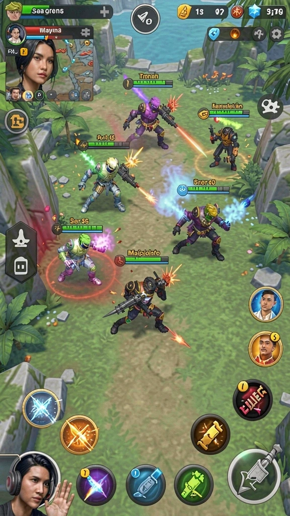 Screenshot menunjukkan karakter utama dengan grafis tinggi.