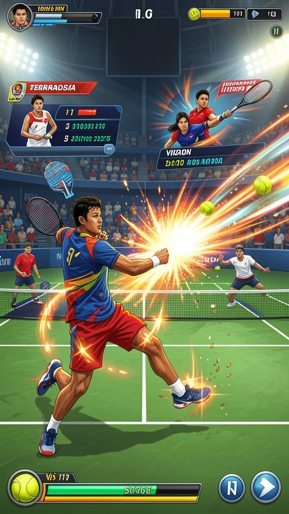Keseruan bermain di level yang semakin menantang.