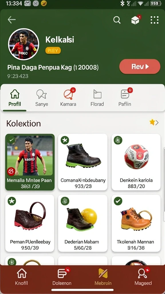 Tampilan menu utama yang menarik.