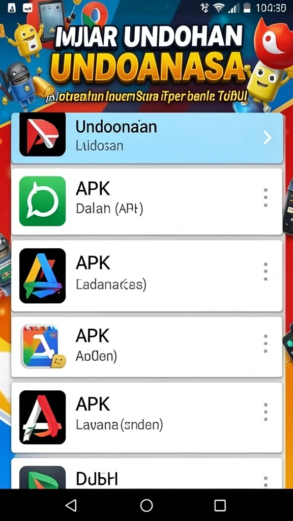 Tampilan awal game yang menarik dan penuh warna.