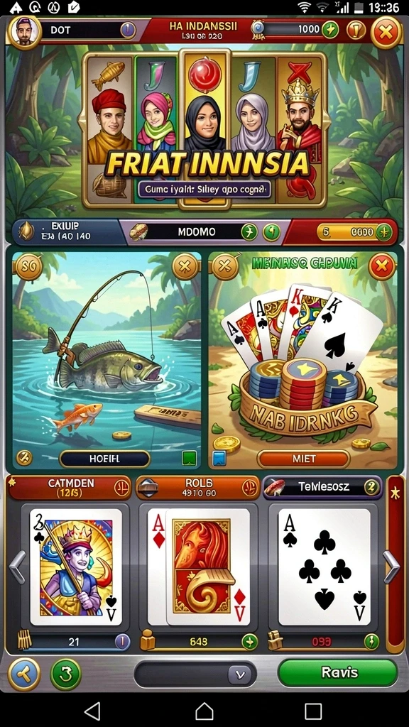 Berbagai pilihan tema yang menarik untuk dimainkan.