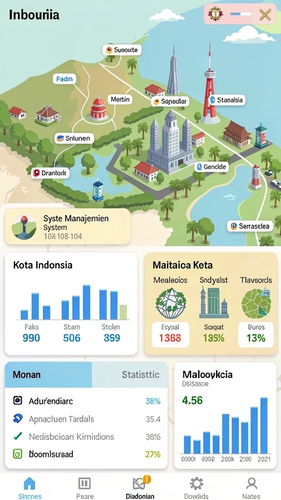 Tampilan awal aplikasi QT777 yang menarik.