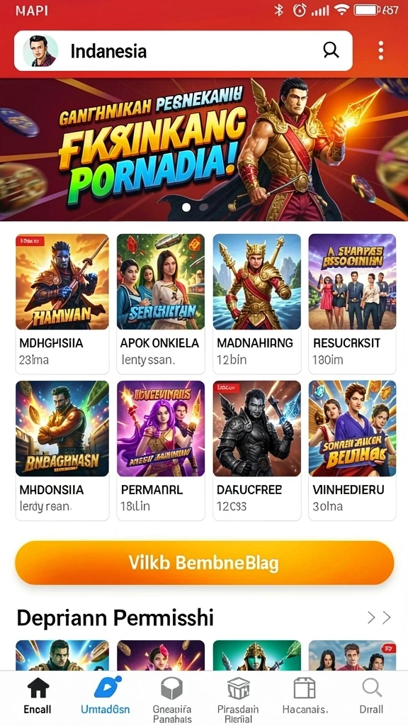 Tampilan utama aplikasi RACIK198 yang menarik.