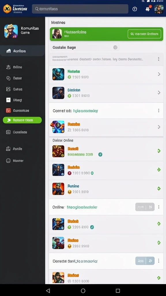 Tampilan awal yang menarik dengan grafik yang indah.