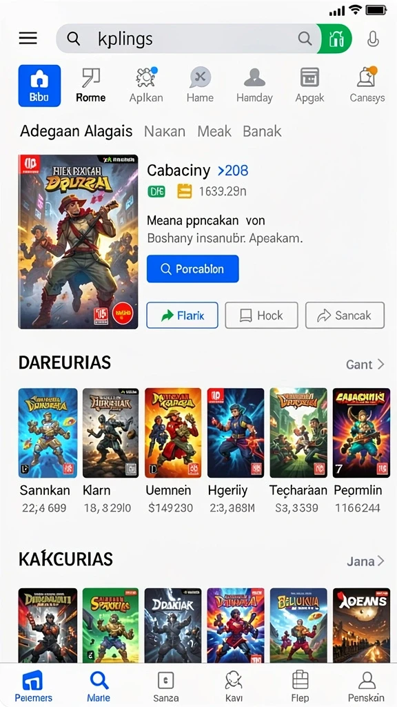 Screenshot misi permainan yang menantang dan menarik.