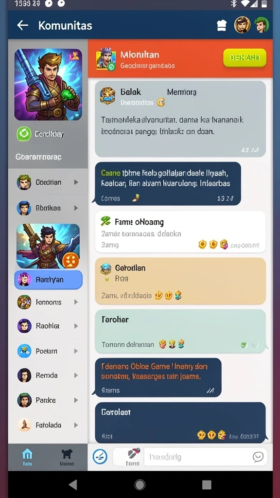 Tangkapan layar 2: Grafik yang indah saat menjelajahi hutan.