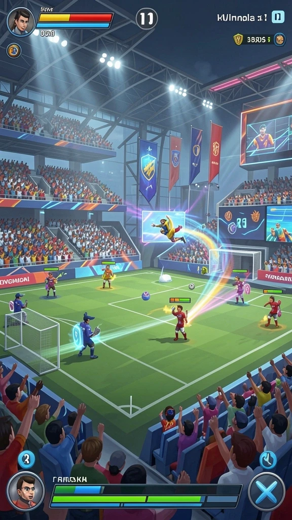 Momen seru dalam tantangan multiplayer.