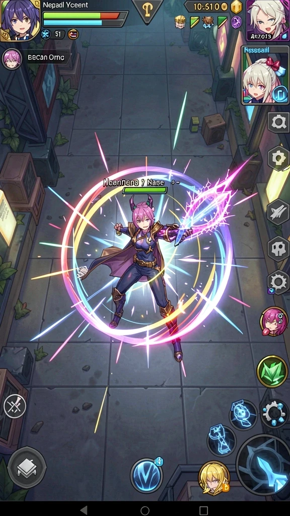 Tampilan visual yang menarik di level pertama.